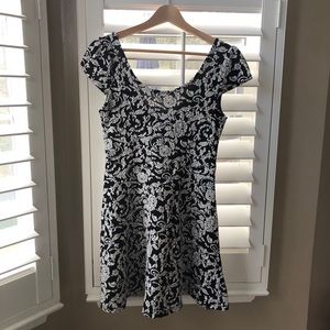 Black and white dress